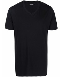 T-shirt à col en v noir Tom Ford