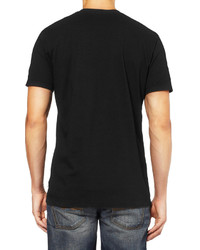 T-shirt à col en v noir James Perse