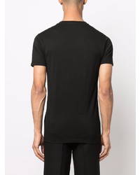 T-shirt à col en v noir Tom Ford