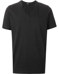 T-shirt à col en v noir Y-3
