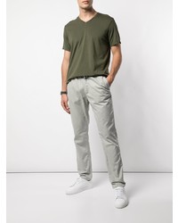 T-shirt à col en v olive SAVE KHAKI UNITED