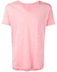 T-shirt à col en v rose Orlebar Brown