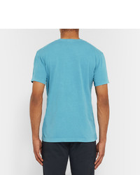 T-shirt à col en v turquoise James Perse