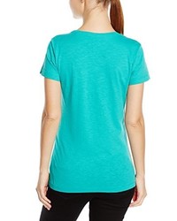 T-shirt à col en v turquoise Stedman Apparel