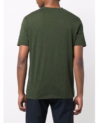 T-shirt à col en v vert foncé Zadig & Voltaire
