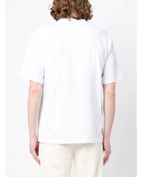 T-shirt à col rond à carreaux blanc Late Checkout