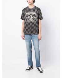 T-shirt à col rond à carreaux gris True Religion