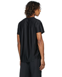 T-shirt à col rond à carreaux noir Nike