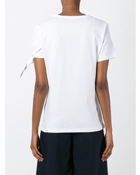 T-shirt à col rond à clous blanc JW Anderson