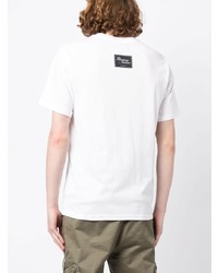 T-shirt à col rond à clous blanc Musium Div.