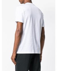 T-shirt à col rond à clous blanc Versace
