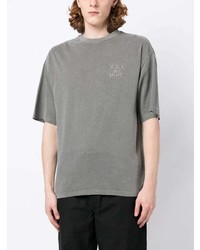 T-shirt à col rond à clous gris Musium Div.