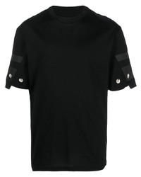 T-shirt à col rond à clous noir Les Hommes