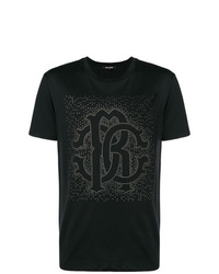 T-shirt à col rond à clous noir Roberto Cavalli