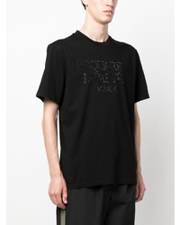 T-shirt à col rond à clous noir DSQUARED2