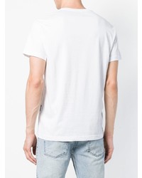 T-shirt à col rond à étoiles blanc Versace Jeans