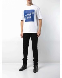 T-shirt à col rond à étoiles blanc Calvin Klein 205W39nyc