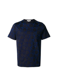 T-shirt à col rond à étoiles bleu marine Golden Goose Deluxe Brand