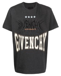 T-shirt à col rond à étoiles gris foncé Givenchy