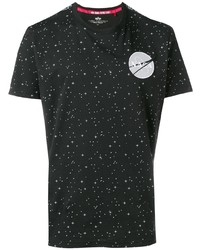 T-shirt à col rond à étoiles noir et blanc Alpha Industries