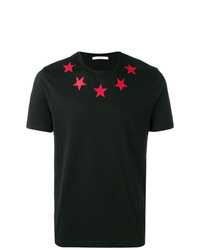 T-shirt à col rond à étoiles noir Givenchy