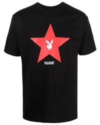 T-shirt à col rond à étoiles noir Pleasures