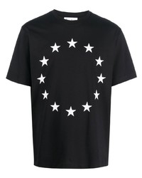 T-shirt à col rond à étoiles noir Études