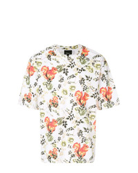 T-shirt à col rond à fleurs blanc 3.1 Phillip Lim