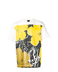 T-shirt à col rond à fleurs blanc Calvin Klein 205W39nyc