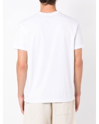 T-shirt à col rond à fleurs blanc OSKLEN