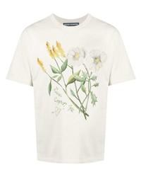 T-shirt à col rond à fleurs blanc Reese Cooper® 
