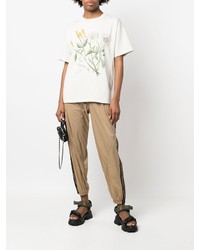 T-shirt à col rond à fleurs blanc Reese Cooper® 
