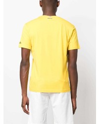 T-shirt à col rond à fleurs jaune MC2 Saint Barth