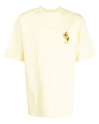T-shirt à col rond à fleurs jaune Musium Div.