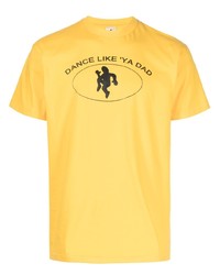 T-shirt à col rond à fleurs jaune The Salvages
