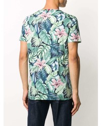 T-shirt à col rond à fleurs multicolore Tommy Hilfiger
