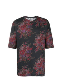 T-shirt à col rond à fleurs multicolore McQ Alexander McQueen