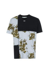 T-shirt à col rond à fleurs multicolore Off-White