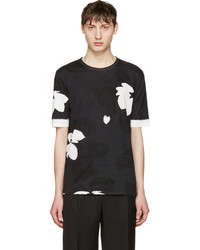 T-shirt à col rond à fleurs noir 3.1 Phillip Lim