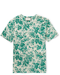 T-shirt à col rond à fleurs