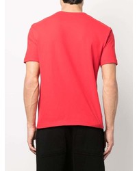 T-shirt à col rond à fleurs rouge Junya Watanabe MAN