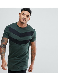 T-shirt à col rond à motif zigzag vert foncé Good For Nothing
