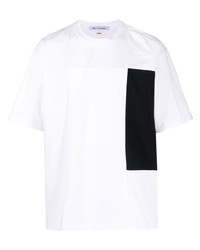 T-shirt à col rond à patchwork blanc Children Of The Discordance
