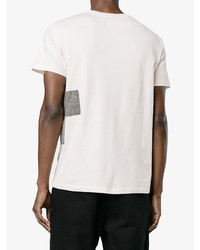 T-shirt à col rond à patchwork blanc 78 Stitches