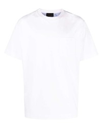 T-shirt à col rond à patchwork blanc Simone Rocha