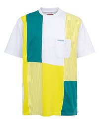 T-shirt à col rond à patchwork multicolore Supreme