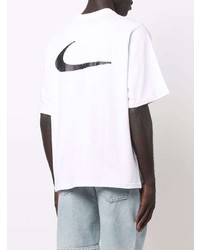 T-shirt à col rond á pois blanc et noir Nike X Off-White