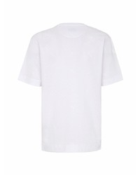 T-shirt à col rond á pois blanc Fendi