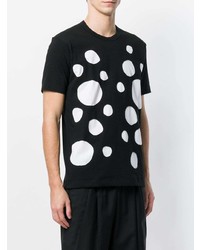 T-shirt à col rond á pois noir et blanc Comme Des Garcons SHIRT