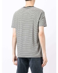 T-shirt à col rond à rayures horizontales blanc et noir Polo Ralph Lauren